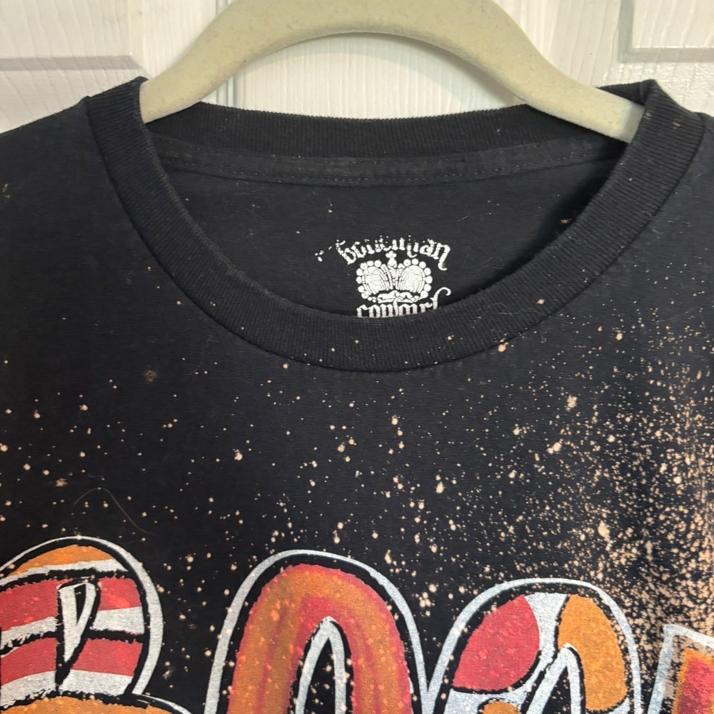 Bohemian Cowgirl Women's Halloween "BOO" Black Splatter Long Sleeve Tee Large - Picture 7 of 13